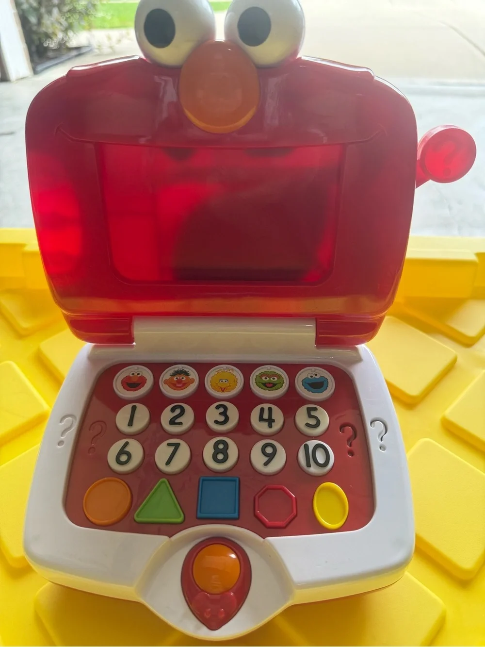 VINTAGE 2006 Fisher Price Sesame Street Elmo Learning Fun Laptop 4 Cards Works